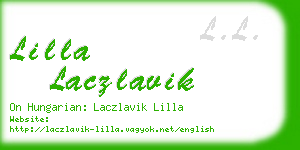 lilla laczlavik business card